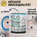 Schlagzeugerin Tasse Geschenk Spruch Wer Will Schon Prinzessin Sein Wenn Man Auch Schlagzeugerin Sein Kann Blau Trendation