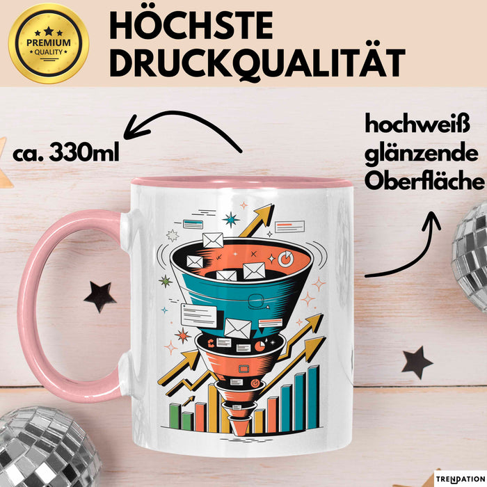 Marketing Manager Tasse Geschenk Lustige Geschenkidee Spruch Für Wachstums Manager Rosa Trendation