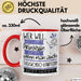 Taekwondo-Kämpferin Tasse Geschenk Spruch Wer Will Schon Prinzessin Sein Wenn Man Auch Taekwondo-Kämpferin Sein Kann Rot Trendation