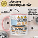 Schwimmerin Tasse Geschenk Lustig Abstand Halten Hochleistungs-Schwimmerin Mit Drang Zur Perfektion Bei Der Arbeit Rosa Trendation