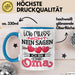 Nicht Ich Bin Die Oma Tasse Geschenk Muttertag Lustiger Spruch Blau Trendation