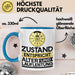 TÜV Alter Tasse Geschenk Lustiger Spruch Geburtstag Humor Blau Trendation