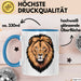 Löwe Sternzeichen Löwe Tasse Geschenk Lustige Geschenkidee Spruch Blau Trendation