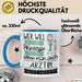 Ärztin Tasse Geschenk Spruch Wer Will Schon Prinzessin Sein Wenn Man Auch Ärztin Sein Kann Blau Trendation