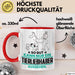 Tierliebhaber Geschenk Tasse So Gut Kann Nur Ein Tierliebhaber Aussehen Geschenkidee Kaffee-Becher Rot Trendation