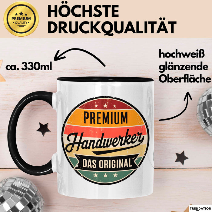 Zimmermann Holz Tischlerei Tasse Geschenk Lustige Geschenkidee Spruch Premium Handwerker Das Original Trendation