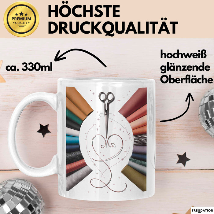 Schneider Tasse Geschenk Lustige Geschenkidee Spruch Für Näh Künstler Weiß Trendation
