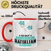 Rätselfan Geschenk Tasse So Gut Kann Nur Ein Rätselfan Aussehen Geschenkidee Kaffee-Becher Rot Trendation