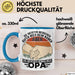 Opa Tasse Geschenk Bester Opa Geschenkidee Kaffee-Becher Geburtstag Die Meisten Menschen Rufen Mich Beim Namen Aber Die Wichtigsten Nennen Mich Opa Kaffee-Becher Blau Trendation