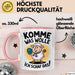 Schaf Tier Bauer Tasse Becher Geschenk Lustige Geschenkidee Spruch Komme Was Wolle Ich Schaf Das Rosa Trendation