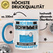 Schwimmer Tasse Geschenk für Schwimmer Geburtstag Lustiger Spruch Kaffee-Becher Was Ist Deine Superkraft Blau Trendation