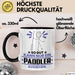 Paddler Geschenk Tasse So Gut Kann Nur Ein Paddler Aussehen Geschenkidee Kaffee-Becher Schwarz Trendation