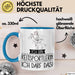 Geschenk für Reitsportlerin Tasse Lustige Geschenkidee Geburtstag Ich Bin Reitsportlerin Ich Darf Das Blau Trendation