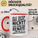 Renate Tasse Geschenk Alle Sagten Das Geht Nicht Aber Dann Kam Renate Und Hat Es Einfach Gemacht Geschenkidee Becher mit Name Rot Trendation