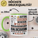 Halbcousin Geschenk Tasse Lustiger Spruch Erheben Sie Sich Der Halbcousin Betritt den Raum Grün Trendation
