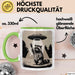 Waschbär Tierliebhaber UFO Alien Tasse Geschenk Lustige Geschenkidee Spruch Grün Trendation