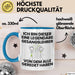 Gesangslehrer Geschenk Tasse Lustige Geschenkidee Geburtstag für Gesangslehrer Ich Bin Dieser Legendäre Gesangslehrer Von Dem Alle Geredet Haben Kaffee-Becher Blau Trendation
