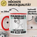 Handballspieler Tasse Geschenk für Handballspieler Der Mann Der Alles Kann Geschenkidee zum Geburtstag Rot Trendation
