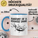 Reptil Schlange Tier Tasse Geschenk Lustige Geschenkidee Spruch Anatomie Einer Hakennasennatter Blau Trendation