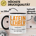 Lateinlehrer Unterricht Tasse Geschenk Lustige Geschenkidee Spruch Latein Lehrer Schwarz Trendation