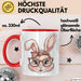 Kaninchen Hase Tierliebhaber Tasse Geschenk Lustige Geschenkidee Spruch Rot Trendation