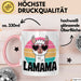Lama Alpaka Mama Mutter Schwangerschaft Tasse Becher Geschenk Lustige Geschenkidee Spruch Lamama Rosa Trendation