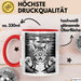 Katzen Tierliebhaber Tasse Geschenk Lustige Geschenkidee Spruch Alien UFO Katze Rot Trendation