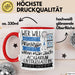 Aquarium-Enthusiastin Tasse Geschenk Spruch Wer Will Schon Prinzessin Sein Wenn Man Auch Aquarium-Enthusiastin Sein Kann Rot Trendation