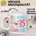 35er Geburtstag Tasse Geschenk Happy 35 And Glamarous Llama Alpaka Liebhaber Geschenkidee zum Geburtstag Weiß Trendation