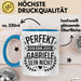 Gabriele Tasse Geschenk Perfekt Sein Kann Jeder Geschenkidee Geburtstag Blau Trendation