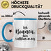 Bianca Tasse Ich Bianca, Bin Vollkommen Geschenk Blau Trendation