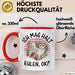 Eulen Liebhaber Tasse Geschenk Ich Mag Halt Eulen Ok Kaffee-Becher Eulenfans Geschenkidee Rot Trendation