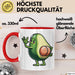 Avocado-Liebhaber Tasse Geschenk Hintern Geschenkidee Rot Trendation