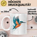 Eisvogel Vogel Tasse Geschenk Lustige Geschenkidee Spruch Weiß Trendation