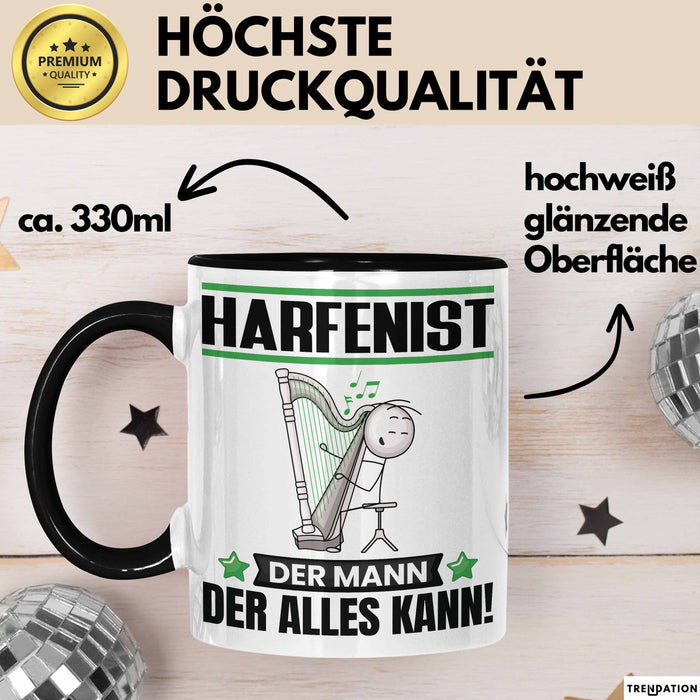Harfenist Tasse Geschenk für Harfenist Der Mann Der Alles Kann Geschenkidee zum Geburtstag Trendation
