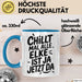 Elke Tasse Geschenk Chillt Mal Alle Elke Ist Ja Jetzt Da Geschenkidee Becher mit Name Blau Trendation