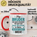 Bruder Tasse Geschenk Hey Bruder Bestes Geschenk Du Hast Mich Geschenkidee Rot Trendation