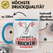 Rocker Geschenk Tasse So Gut Kann Nur Ein Rocker Aussehen Geschenkidee Kaffee-Becher Blau Trendation