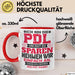 PDL Tasse Geschenk Lustiger Spruch Pflegeleitung Humorvolle Geschenkidee Rot Trendation