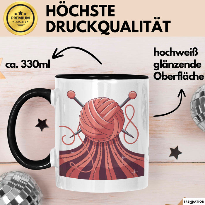 Stricker Tasse Geschenk Lustige Geschenkidee Spruch Für Garn Liebhaber Trendation