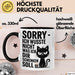 Sarkastische Katze Tasse Geschenk Lustige Geschenkidee Spruch Sorry Ich Wusste Nicht Was Ich Dir Schenken Soll Schwarz Trendation