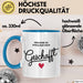 Schüler Abschluss Tasse Geschenk Lustige Geschenkidee Spruch Wir Sind So Stolz Auf Dich Geschafft Blau Trendation