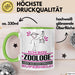 Zoologe Geschenk Tasse Ich Bin Zoologe Aber Sag Doch Einfach Superheld Lustige Geschenkdiee für Zoologe Kaffee-Becher Grün Trendation