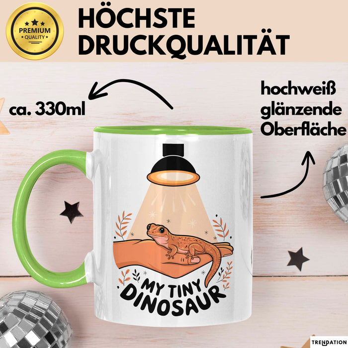 Exotischer Haustier Besitzer Tasse Geschenk Lustige Geschenkidee Spruch Für Reptilien Eltern Grün Trendation