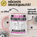 Pferdepfleger Tasse Geschenk für Pferdepfleger Geburtstag Lustiger Spruch Kaffee-Becher Was Ist Deine Superkraft Rosa Trendation