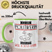 Politikerin Tasse Geschenk Ich Bin Politikerin Warum Weil Ich Es Kann Geschenkidee Geburtstag Grün Trendation