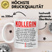 Büroarbeit Kollege Wertschätzung Tasse Geschenk Lustige Geschenkidee Spruch Kollegin Weiß Trendation