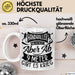 Handball Geschenk Tasse Geschenkidee Handball-Spieler Handballspielerin Mädchen Jungs Kaffee-Becher Ab 9 Meter Gibt Es Krieg Weiß Trendation