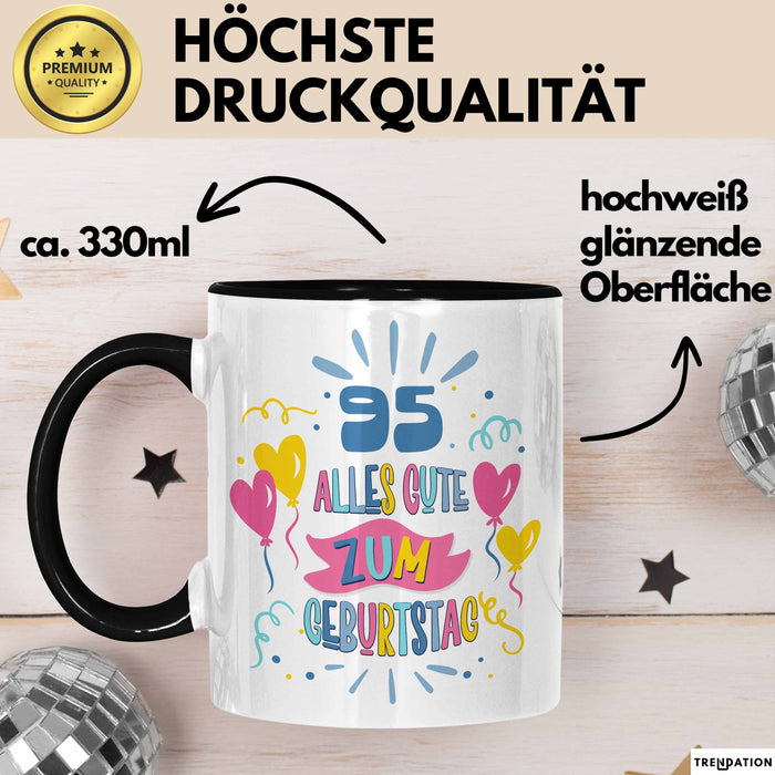 95. Geburtstag Tasse Geschenk Männer Frauen Lustig Alles Gute Zum Geburtstag 95er Geburtstags Grüße Geschenkidee Trendation