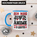 Anime Tasse Geschenk Anime-Liebhaber Geschenkidee Ich Mag Anime Und Vielleicht 3 Leute Blau Trendation
